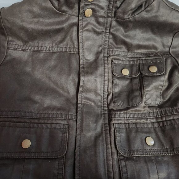 Cherokee Hooded Winter jacket 18 Mo Children's Brown Solid Duel closure - Picture 3 of 7